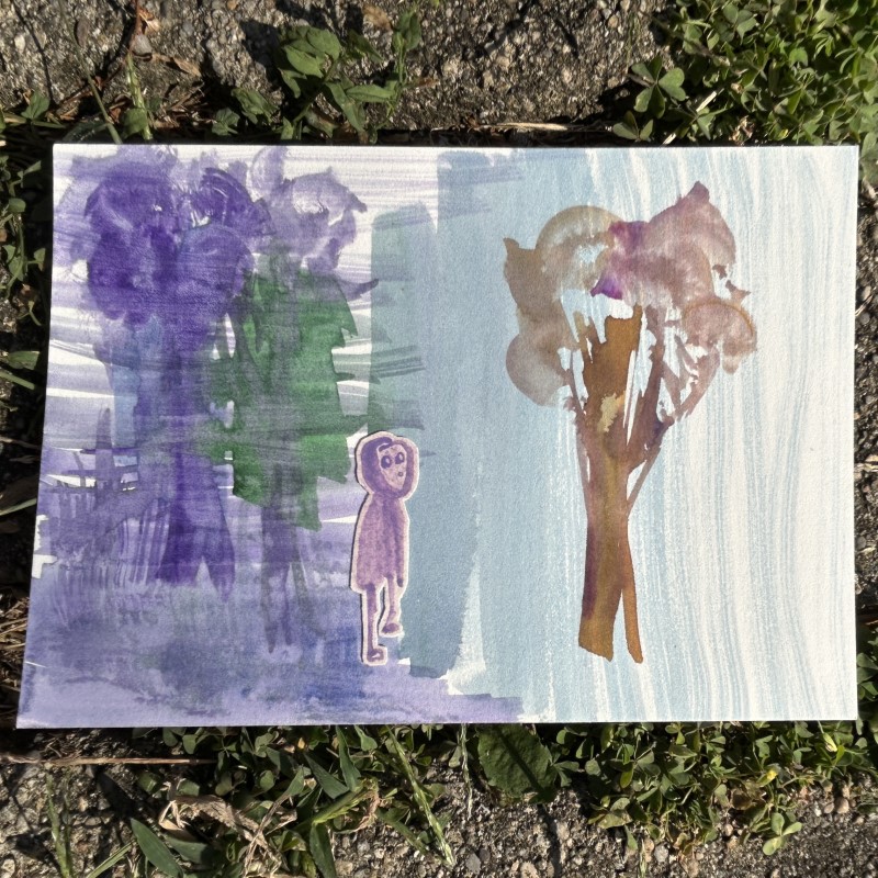 Ghost Pebble Lagoon with Familiar Tree